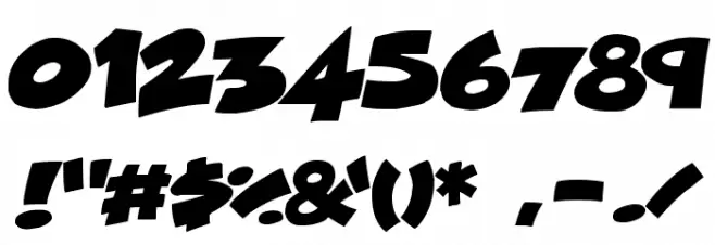 Comical Cartoon Font OTHER CHARS