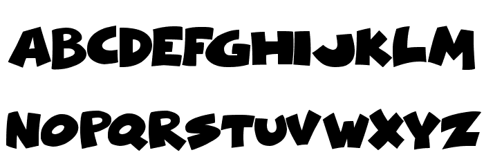 Comical Cartoon Font LOWERCASE