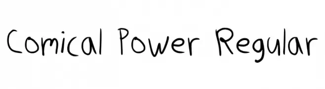Comical Power Regular Font