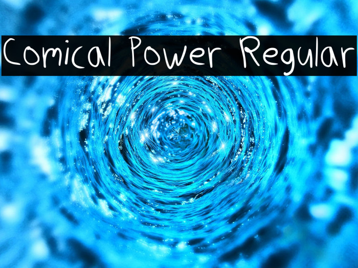 Comical Power Regular फ़ॉन्ट examples