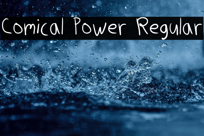 Comical Power Regular फ़ॉन्ट examples
