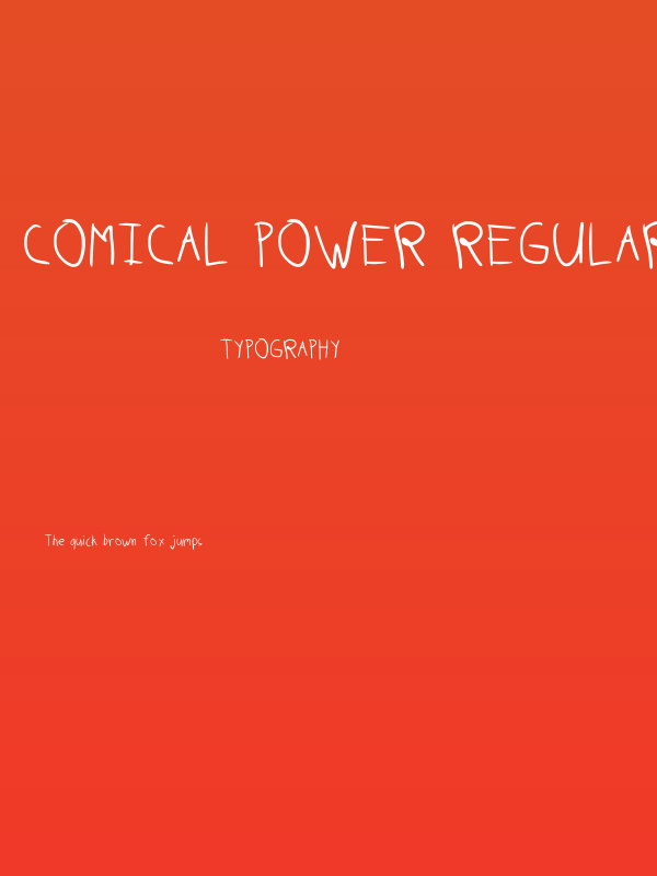 Comical Power Regular Poster