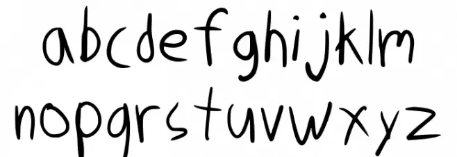 Comical Power Regular Font LOWERCASE