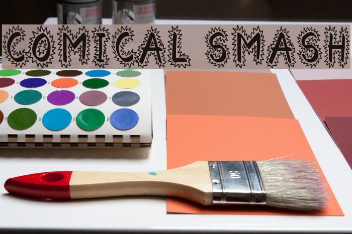 Comical Smash Font examples