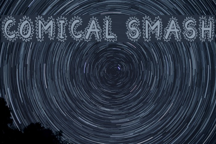 Comical Smash Font examples