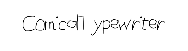 ComicalTypewriter Caratteri