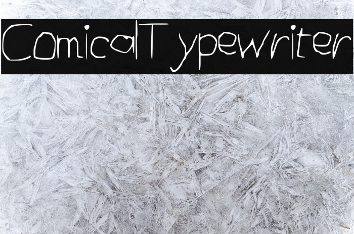 ComicalTypewriter Font examples