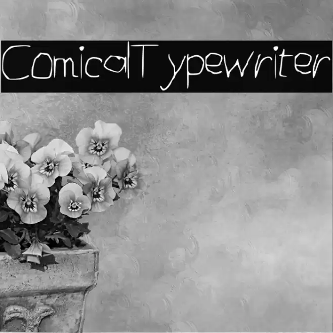 ComicalTypewriter Schriftart examples
