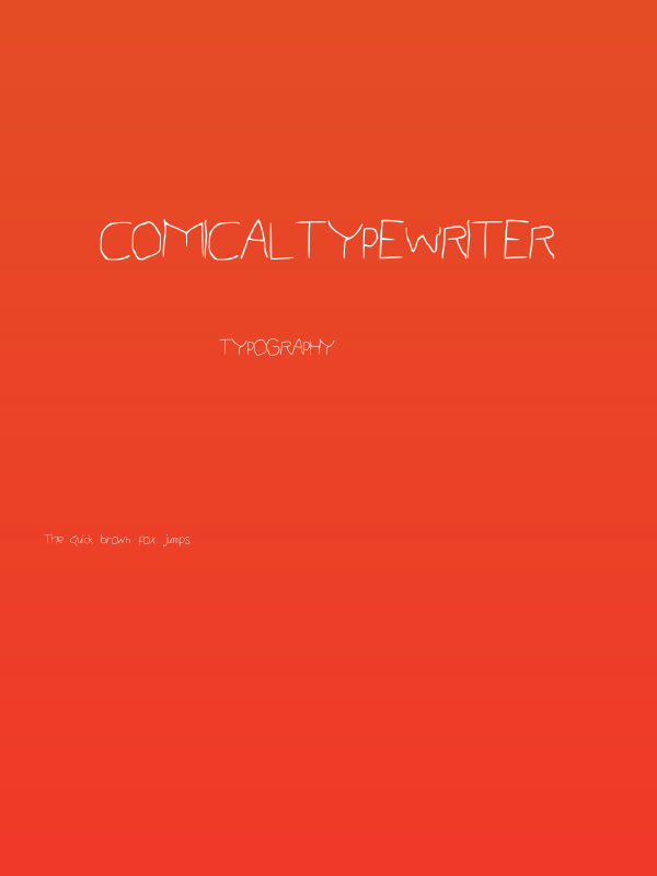 ComicalTypewriter Poster