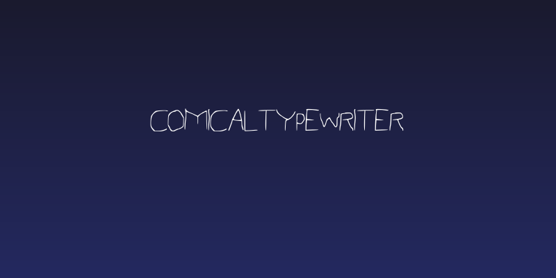 ComicalTypewriter Social Header