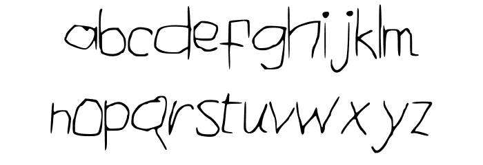 ComicalTypewriter Font LOWERCASE