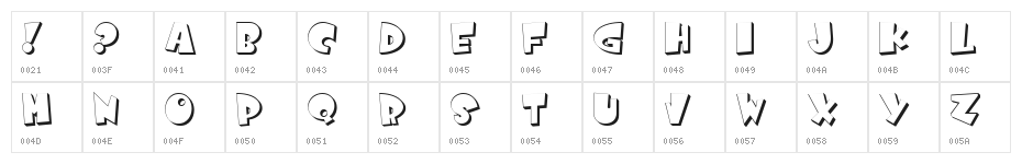 Comicartoon 3D Extrude Character Map