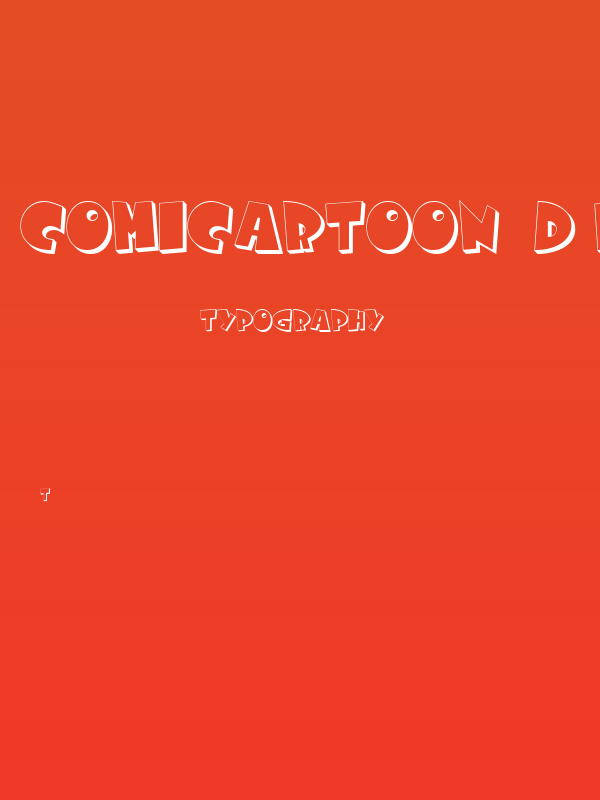 Comicartoon 3D Extrude Poster