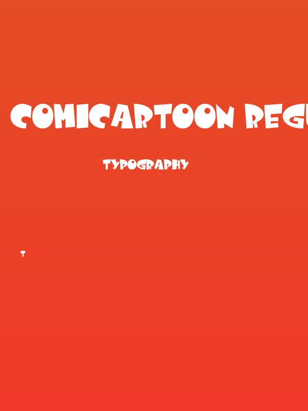Comicartoon Regular Poster