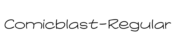 Comicblast-Regular  नि: शुल्क फ़ॉन्ट्स डाउनलोड