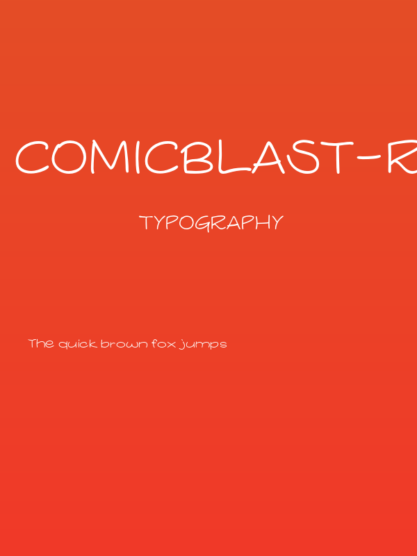 Comicblast-Regular Poster
