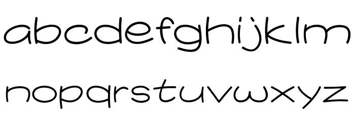 Comicblast-Regular Font LOWERCASE