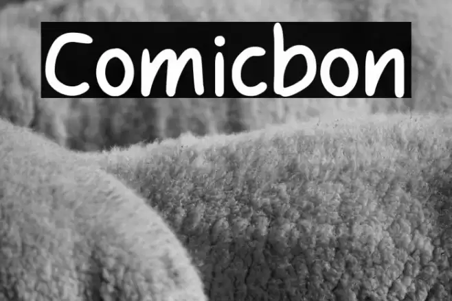 Comicbon Font examples