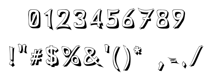Comicbook Smash Font OTHER CHARS