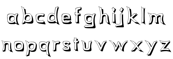 Comicbook Smash Font LOWERCASE