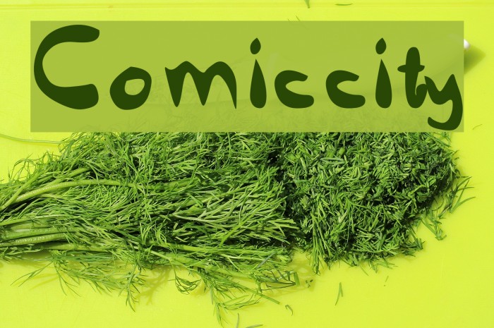 Comiccity Font examples