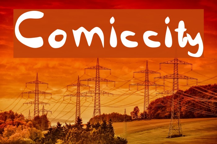 Comiccity Font examples