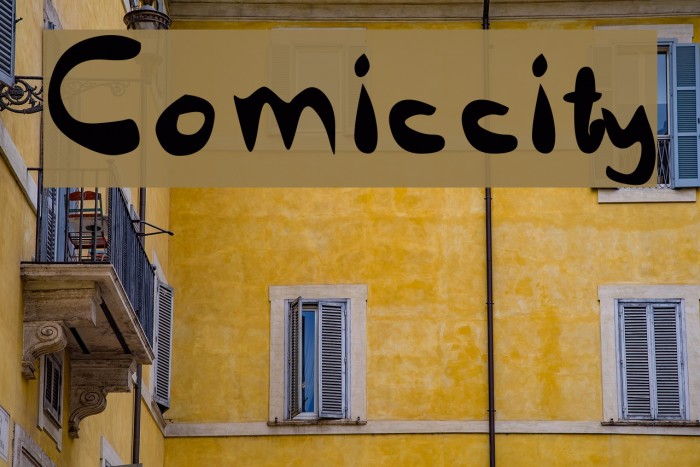 Comiccity Font examples