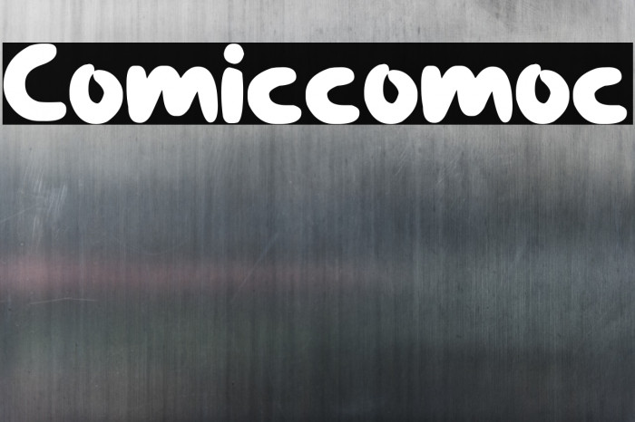 Comiccomoc Font examples