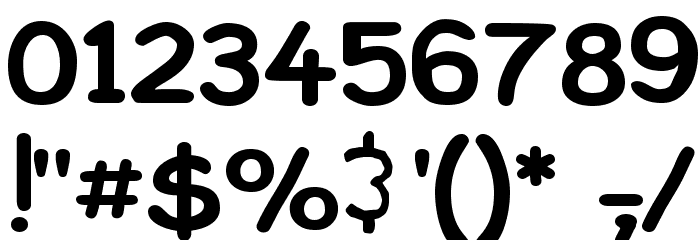 ComickBook Simple Font OTHER CHARS