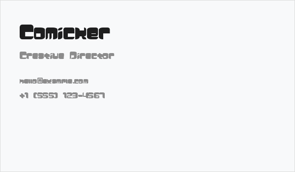Comicker Business Card