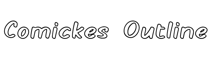 Comickes Outline  font caratteri gratis