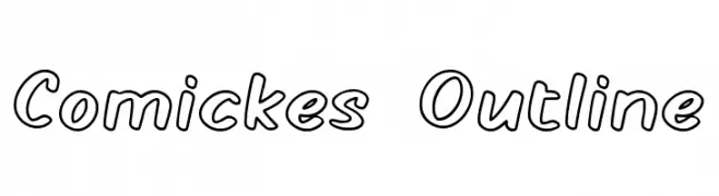 Comickes Outline  Descarca Fonturi Gratis