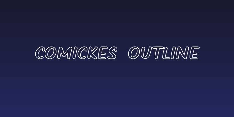 Comickes Outline Social Header