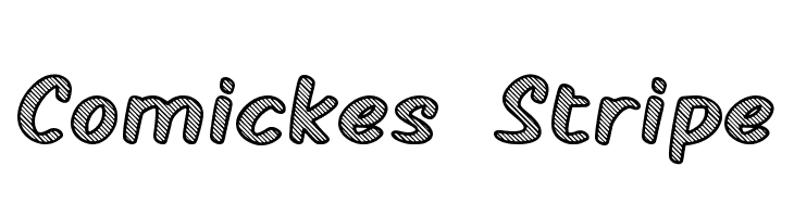 Comickes Stripe  Free Fonts Download