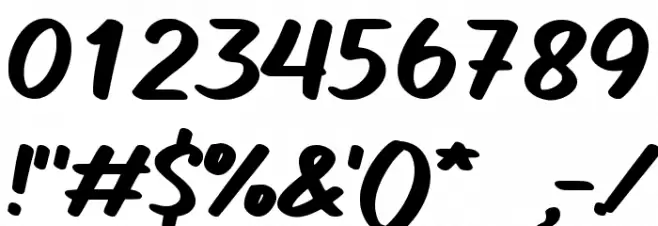 Comickes Font OTHER CHARS