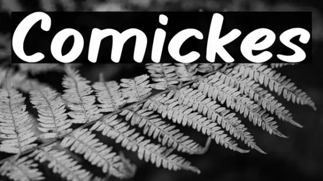 Comickes Font examples