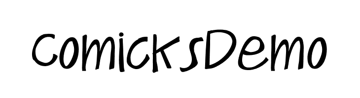 Comicks Demo  Frei Schriftart Herunterladen