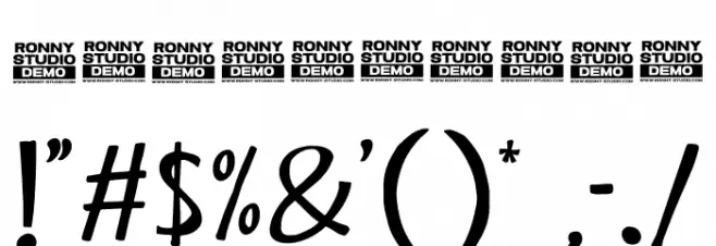 Comicks Demo Font OTHER CHARS