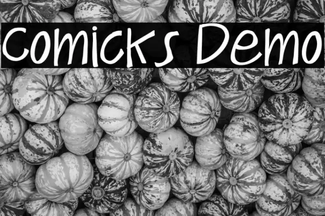 Comicks Demo Font examples
