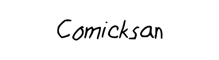 Comicksan  フリーフォントのダウンロード
