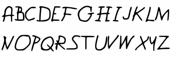 Comicksan Schriftart Groß