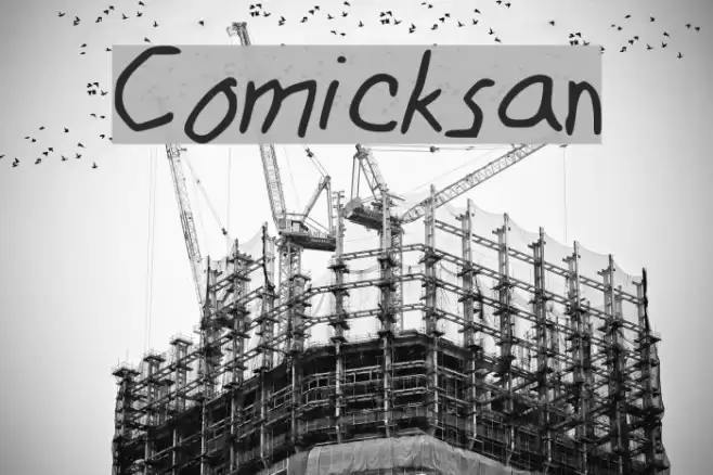 Comicksan Fonte examples
