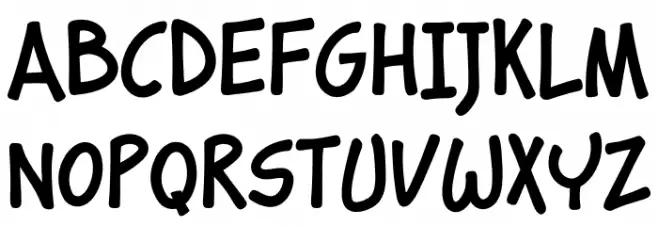 Comico Schriftart Groß