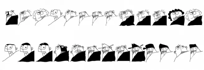 Comicontemporary خط أحرف صغيرة