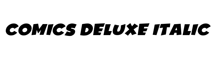 Comics Deluxe Italic  baixar fontes gratis