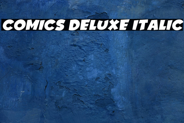 Comics Deluxe Italic Example 2