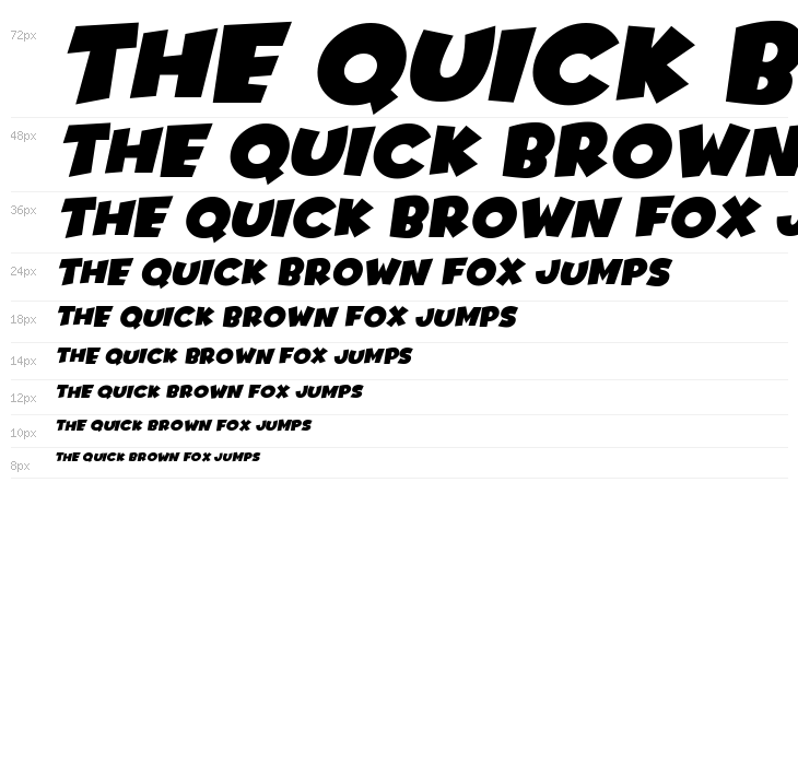 Comics Deluxe Italic Waterfall