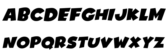 Comics Deluxe Italic フォント 小文字