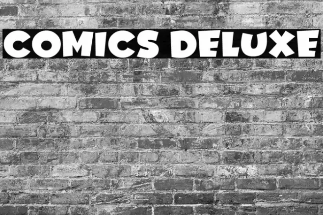 Comics Deluxe Font examples