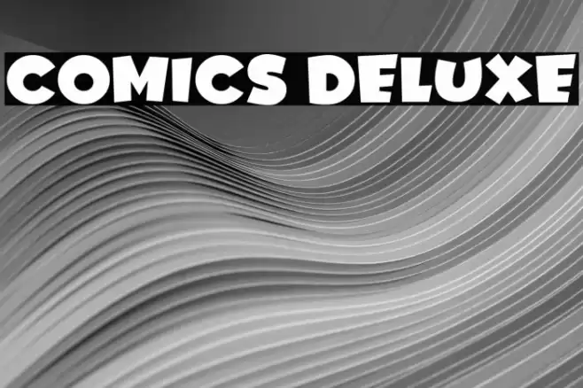 Comics Deluxe Font examples